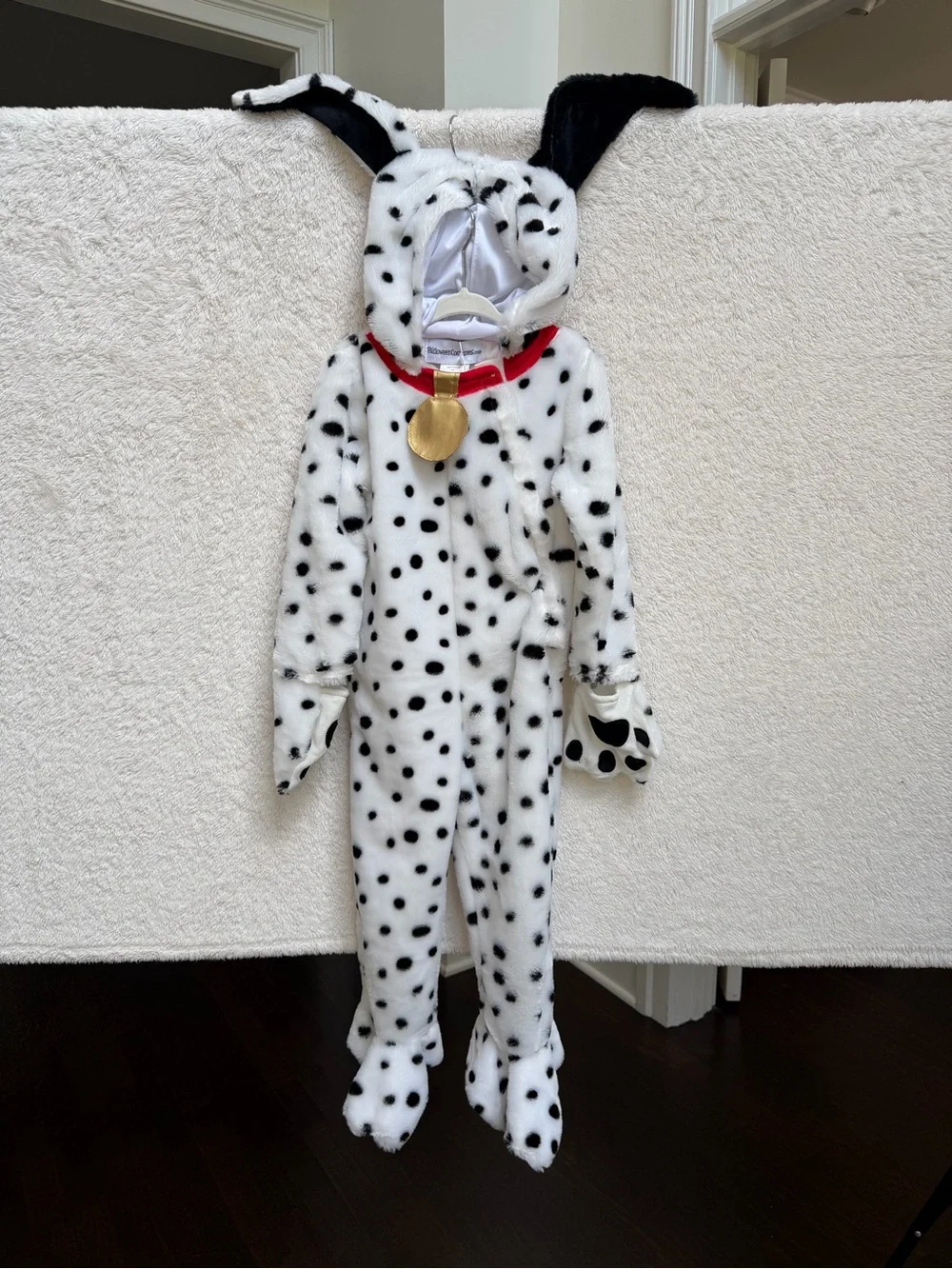 NWT Plush Dalmatian Dog Kids Costume - White & Black